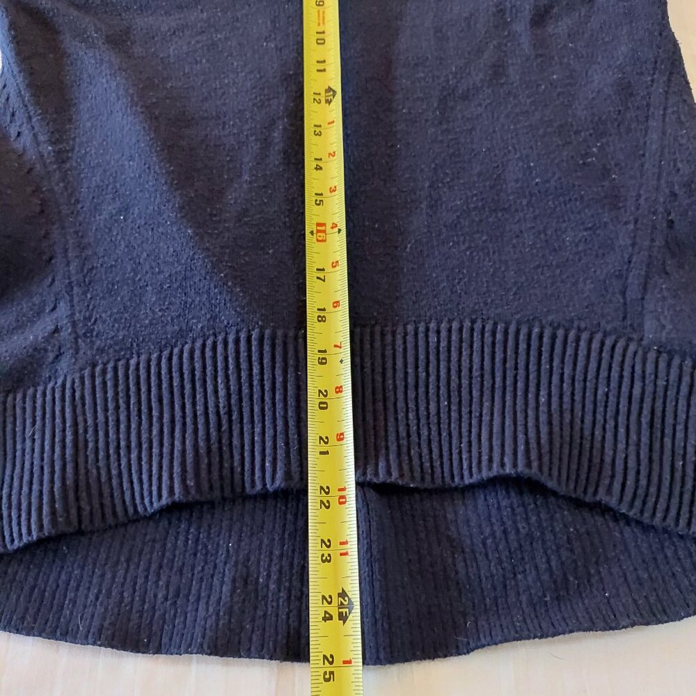 Banana Republic Navy Cotton Blend Oversized Sweater, XS - Picture 5 of 7